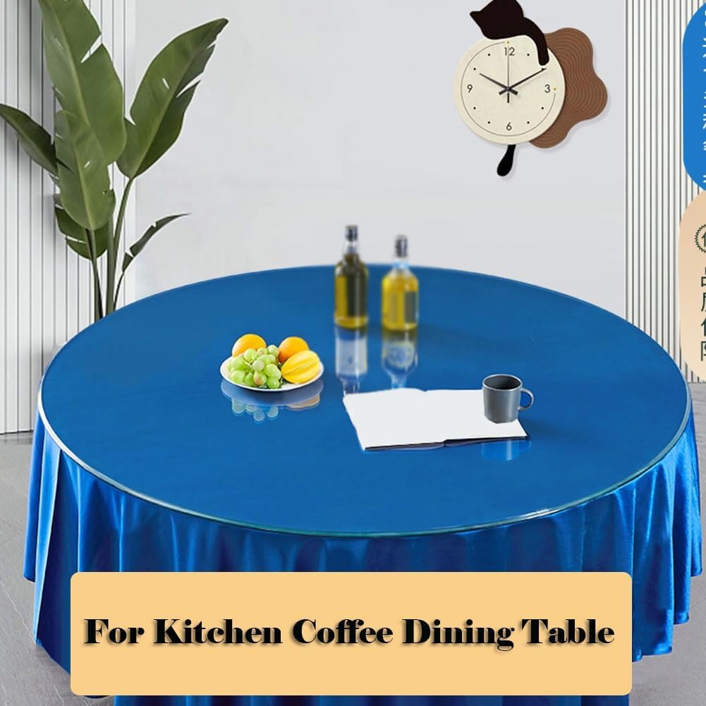 Tempered Glass Table Top, Round Clear Glass Table Surface, Glass Table Tops for Replacement, Tabletop Protector, Patio, Dining(28cm)