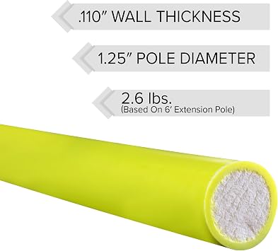 طقم تقليم الأشجار الكامل من سلسلة Jameson JE-Series Foam Core مع مقص تقليم وحبل ورأس منشار وشفرة مقاس 16 بوصة وعمود تمديد وقاعدة