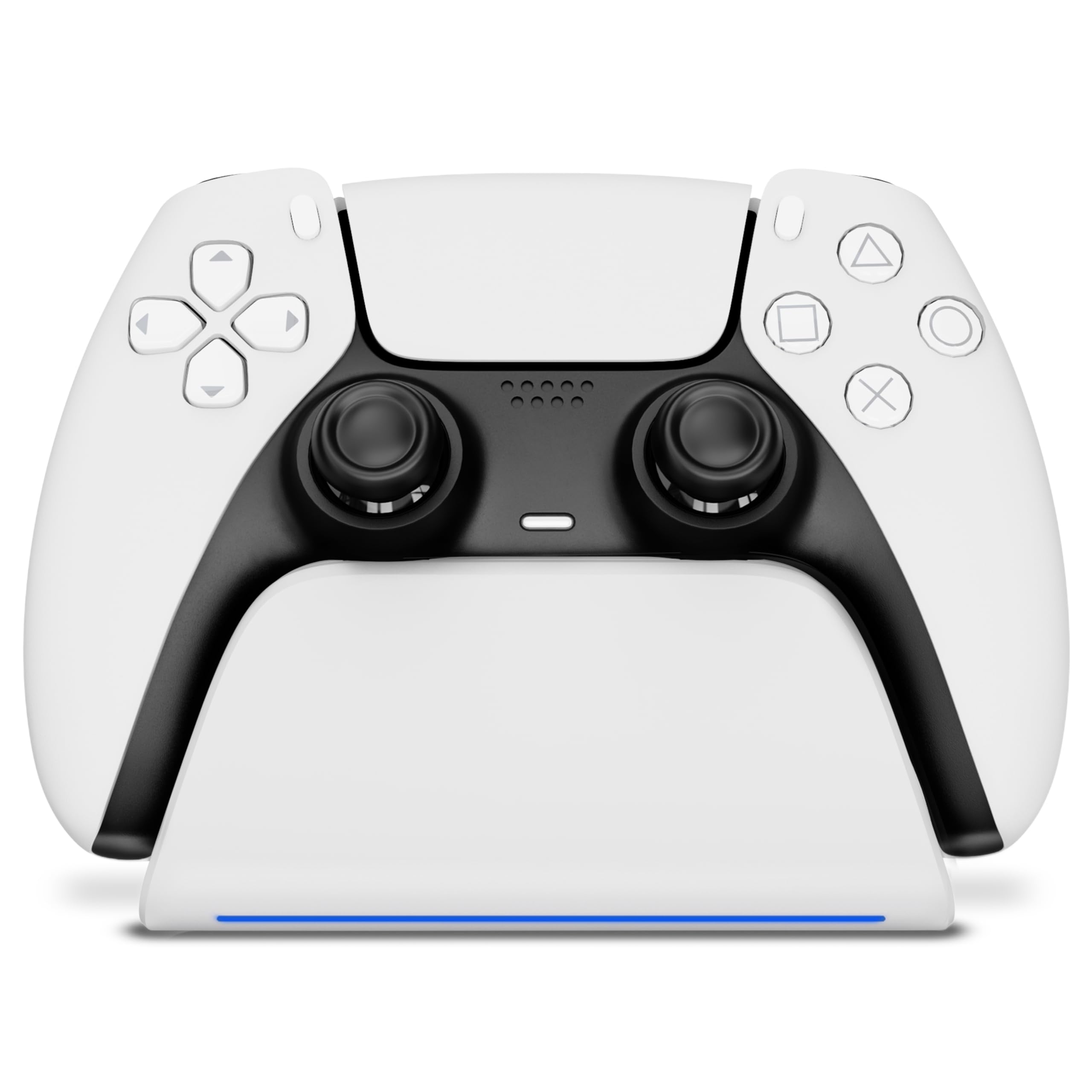 ładowarka kontrolera PS5 z RGB wskaźnikiem - dokładnie dopasowany design - uchwyt ścienny dla Dualsense i Dualsense Edge