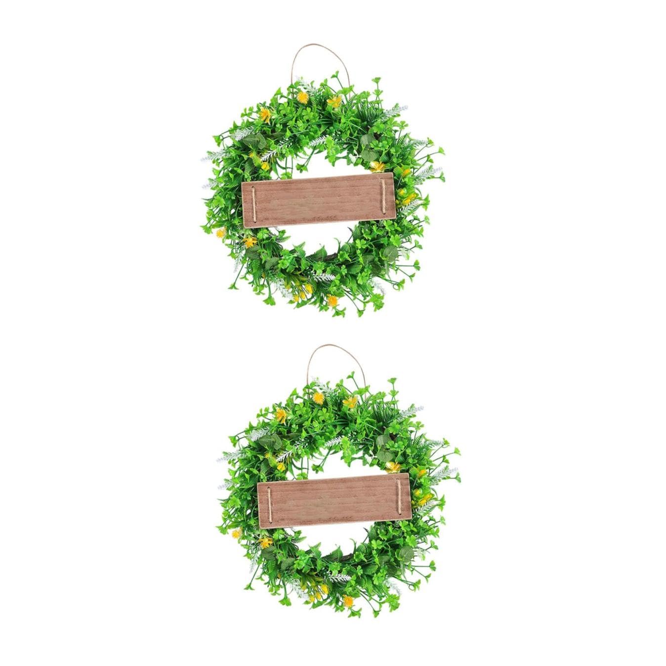 Cabilock 2 Pz di decorazione cucina easter decoration decorazioni di foglie autunnali decorazione di foglie ghirlanda di foglie verdi artificiali ghirlanda sospesa pvc