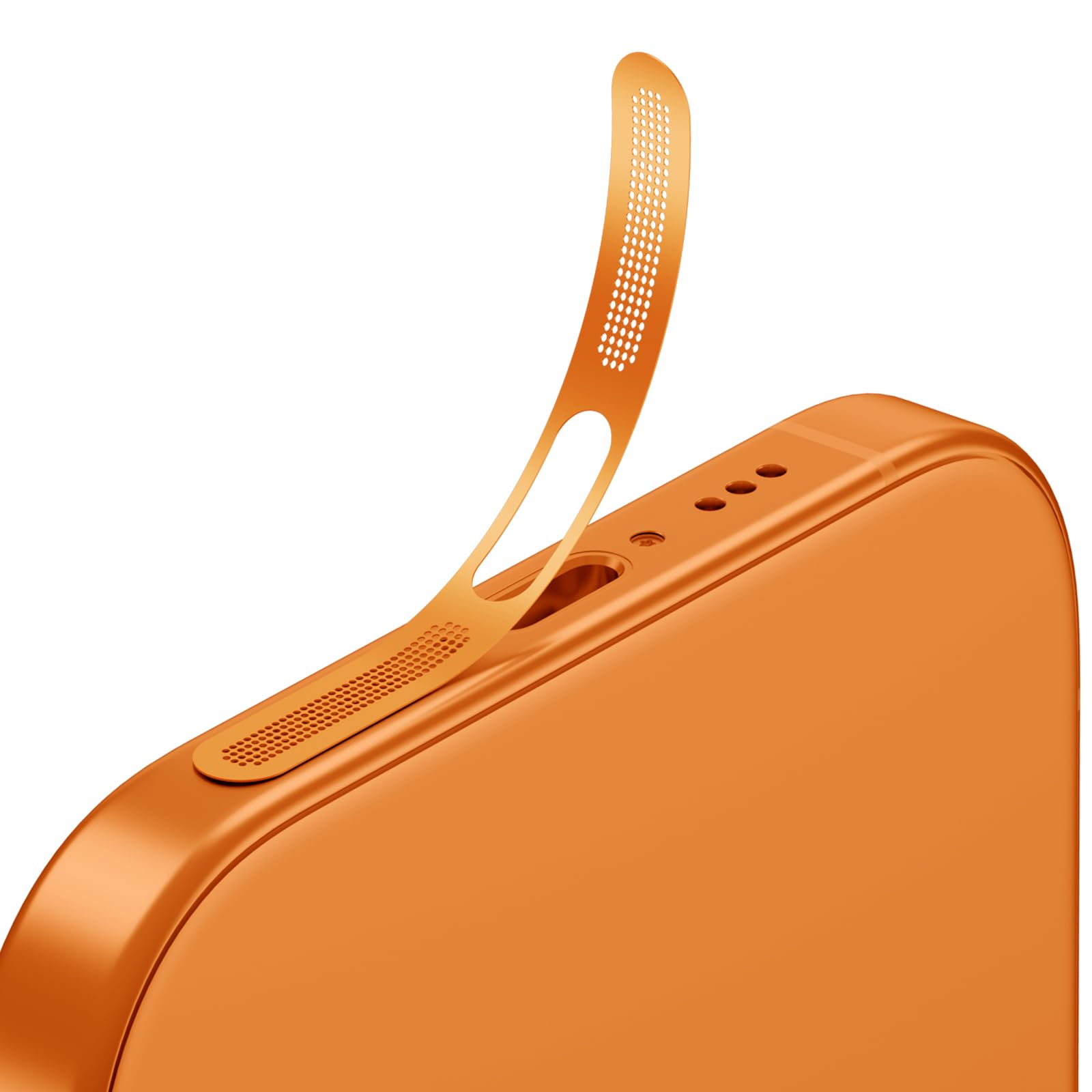 Siatka pyłoszczelna naklejka na iPhone 17 Pro, kolor pomarańczowy Cosmic Orange | 5 sztuk wysokiej jakości ochrona przed kurzem do kanału ładowania i głośnika, łatwa instalacja