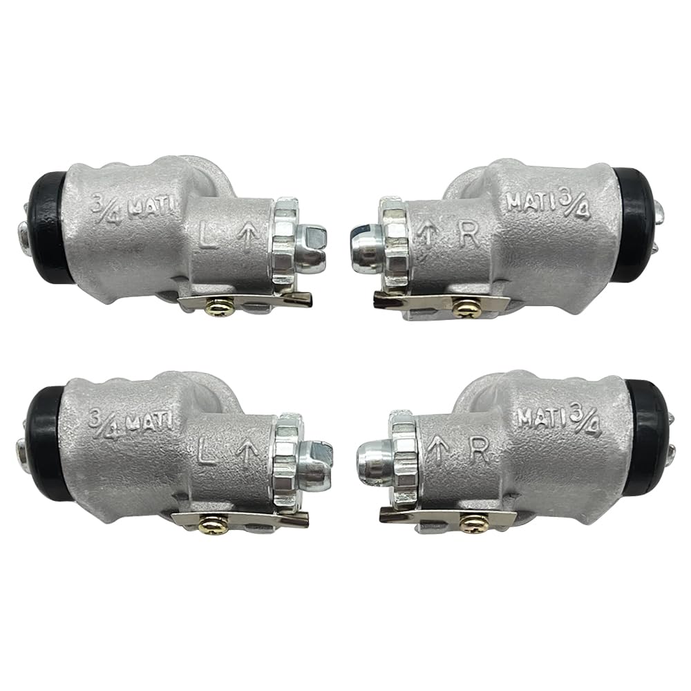 Vordere Radbremszylinder links und rechts 4-teiliges Set Passend für Yama-ha Big Bear 350 Kodiak 400 YFM350 YFM400 1989-1998 3HN25950 3HN25960 3HN25980 3HN5990