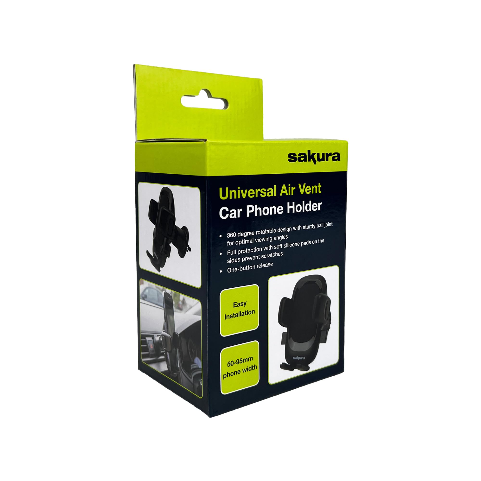 Sakura Car Essentials Universal Air Vent Car Phone Holder, Black - Image 4
