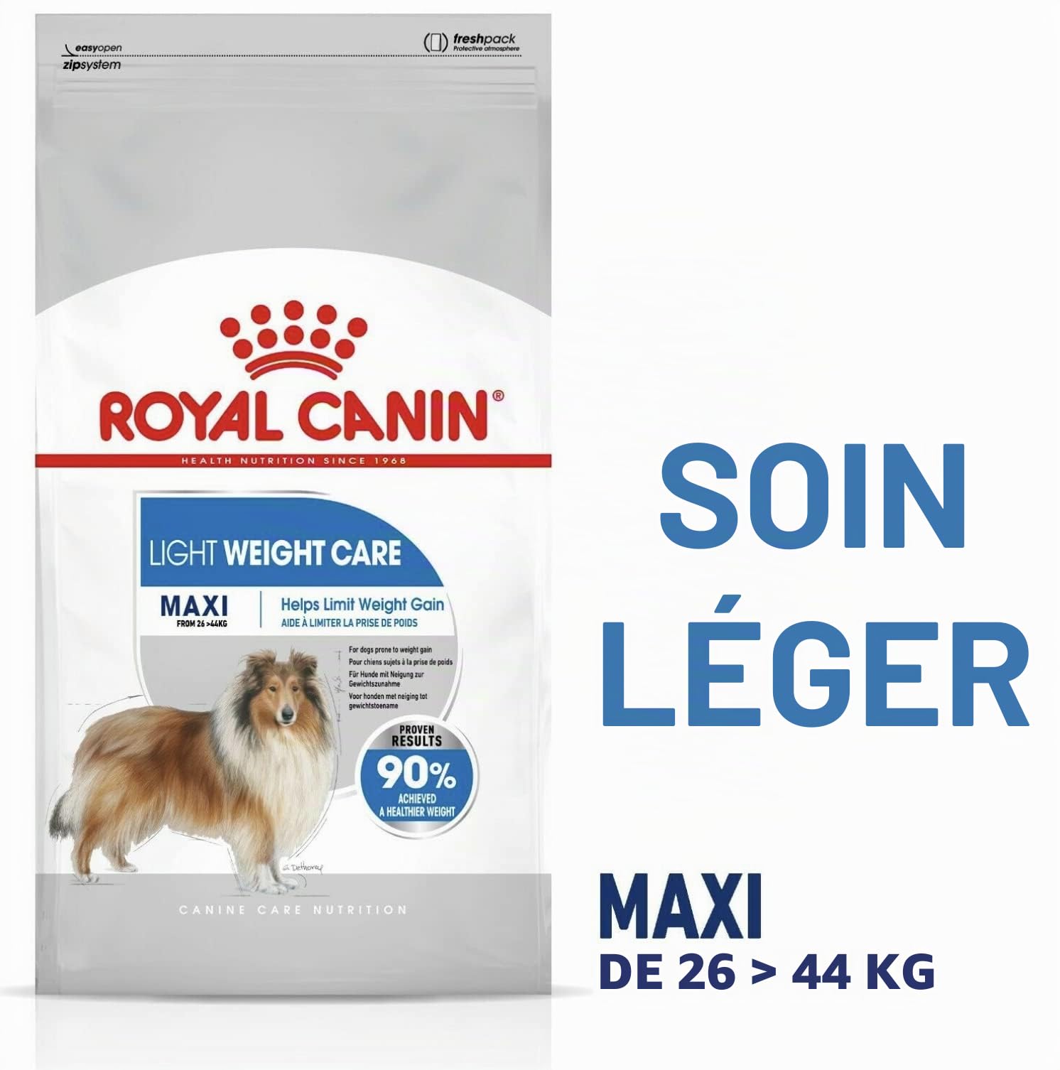 Royal Canin - Croquettes Maxi Light Weight Care - Sac De 12 Kg