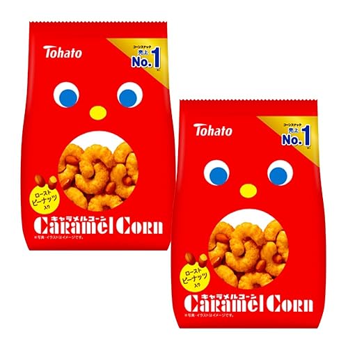 Tohato Caramel Corn Snack – Original Flavour, 75g | Light & Crispy Japanese Corn Puffs | Sweet, Airy & Crunchy Treat | Bundle Pack (Pack of 2) - Pack of 2