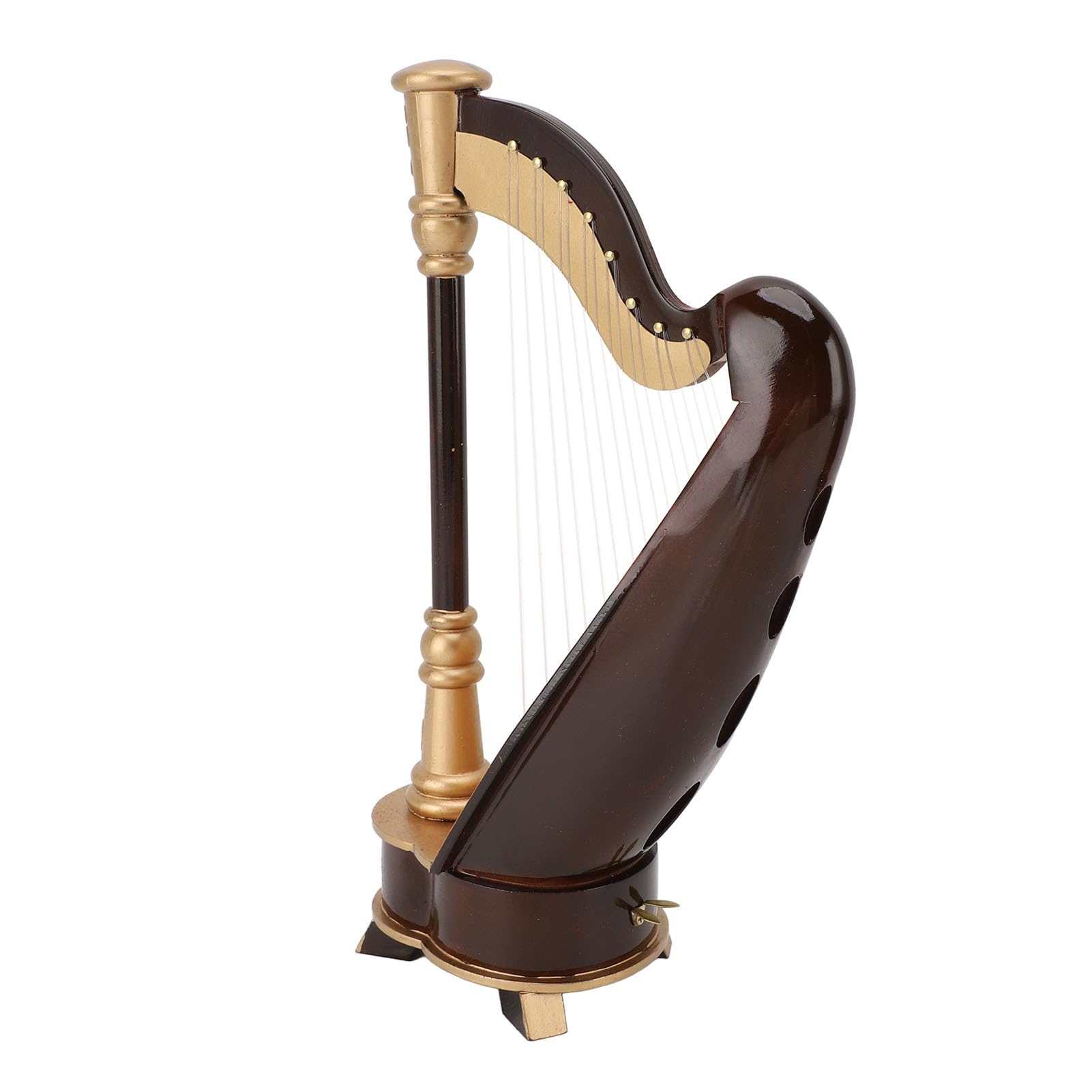 Modello Arpa in Miniatura con un Know-how Squisito per la Decorazione dell'Ufficio, Replica Mini Arpa di 25 Cm per gli Amanti della Musica e Collezionisti