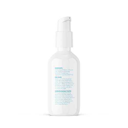 Miniatura 9 de BrioCare Skin Renew Suero, gel mineral de ácido hipocloroso reafirmante, suaviza la línea fina, aprieta las arrugas, suaviza la cara, el cuello, el