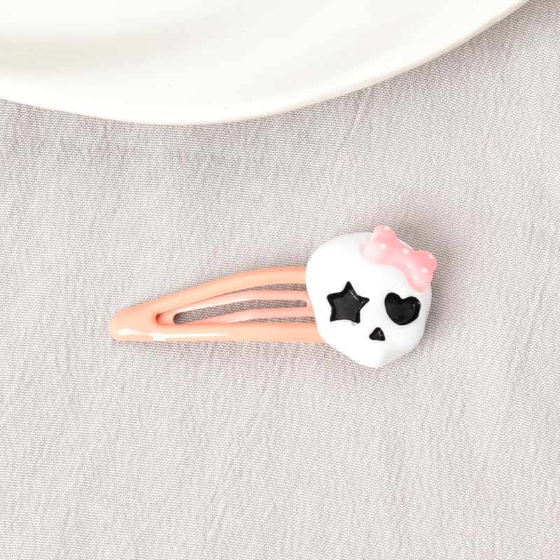 Miniatura 9 de Pinzas para el cabello de color rosa para mujeres y niñas, pinzas góticas para el cabello para adolescentes y niñas, clip de pelo de Halloween para