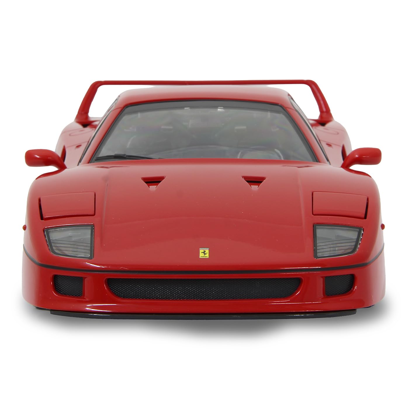 JAMARA 405166 Ferrari F40 1:14 27 MHz oficjalnie licencjonowana, 1 godzina czasu jazdy ok. 11 km/h, światło LED, idealnie odwzorowane szczegóły, szczegółowe wnętrze, wysoka jakość wykonania, czerwony