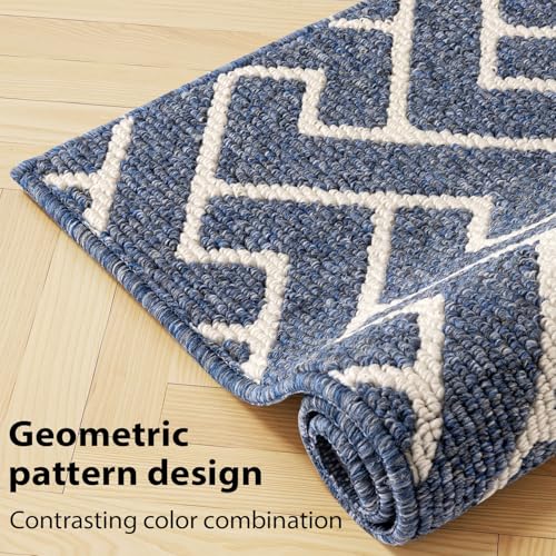 Image of hicorfe Kitchen Runner Rug,20 inchx48 inch+20 inchx32 inch Kitchen Set,Non-Slip Kitchen Mat