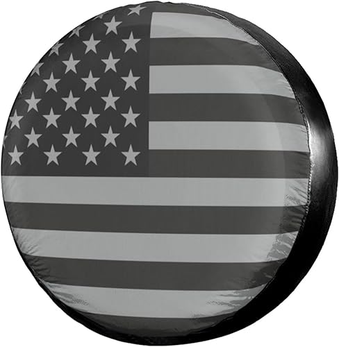 Cubierta de neumático de repuesto con bandera de Estados Unidos, a prueba de polvo, para remolque, RV, SUV y muchos vehículos, 14 pulgadas