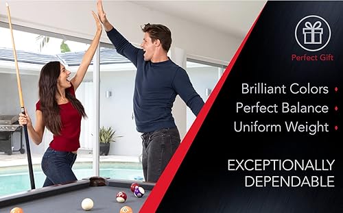 Miniatura 5 de Juego de bolas de billar belga de tamaño reglamentario premium, 16 bolas de billar de calidad profesional - Juego de bolas de billar personalizadas