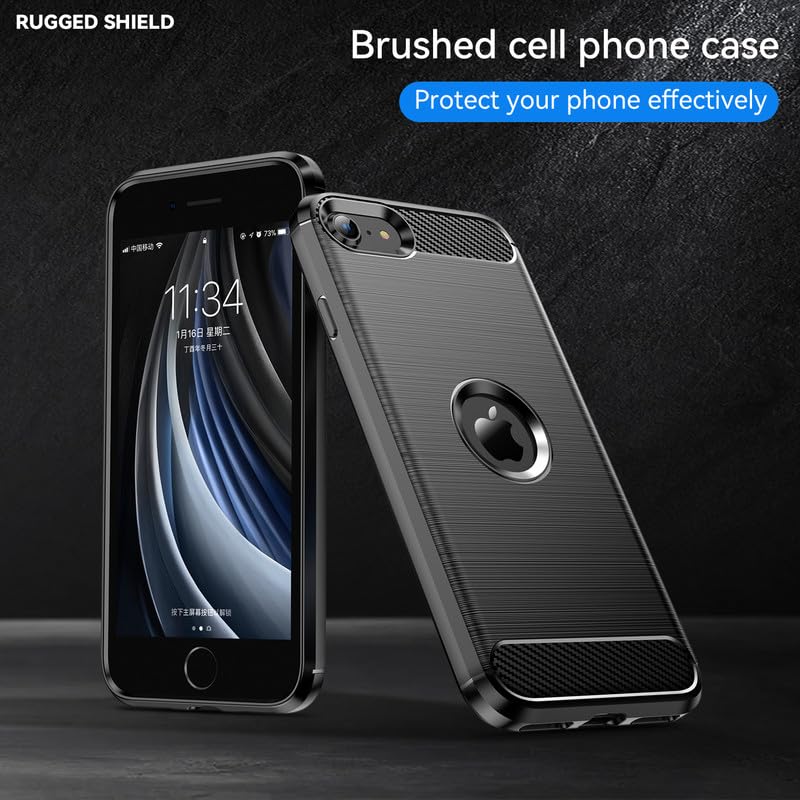 Image of Basic Case for iPhone SE 2020 (Carbon Fibre Black)