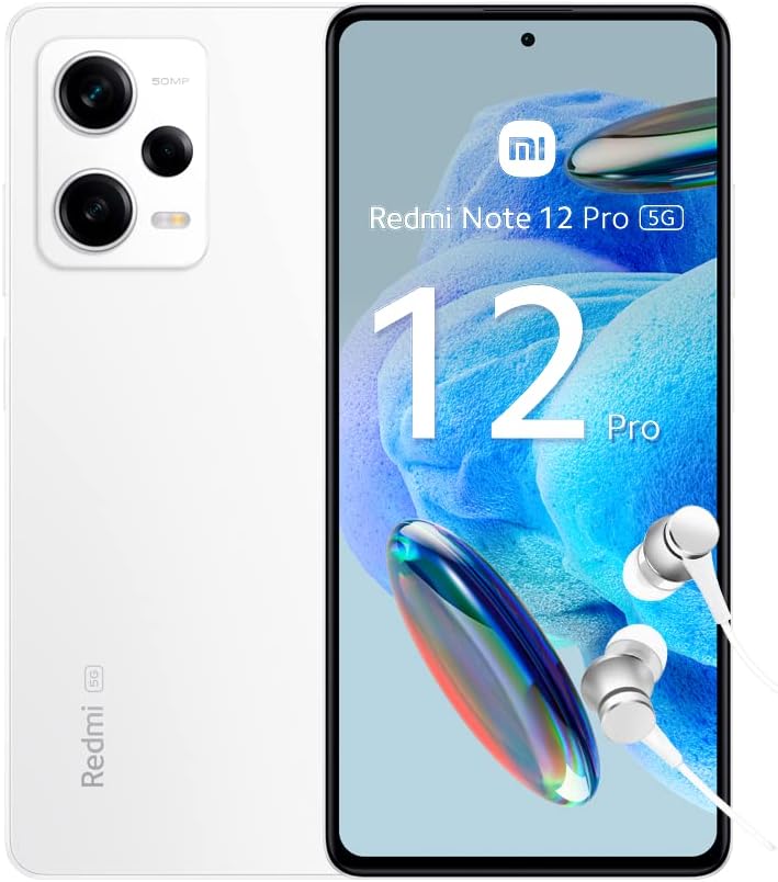 Redmi Note 12 Pro 5G - 120Hz AMOLED display, Processore Snapdragon 5G, 33W 5000mAh, 8+128GB, Polar White Polar White 8+128 - Immagine 1