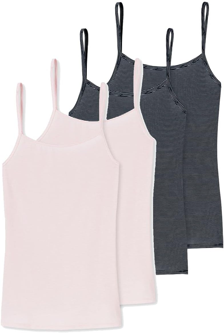 Top Elegante Donna PIECES Canotta Donna In Pizzo - Top Elegante Con Spalline Largo Confezione 3 Pezzi Confezione 3 Canotte