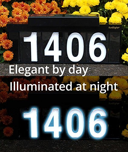 Sundigits 5 Digit Solar Led House Number #TOP1