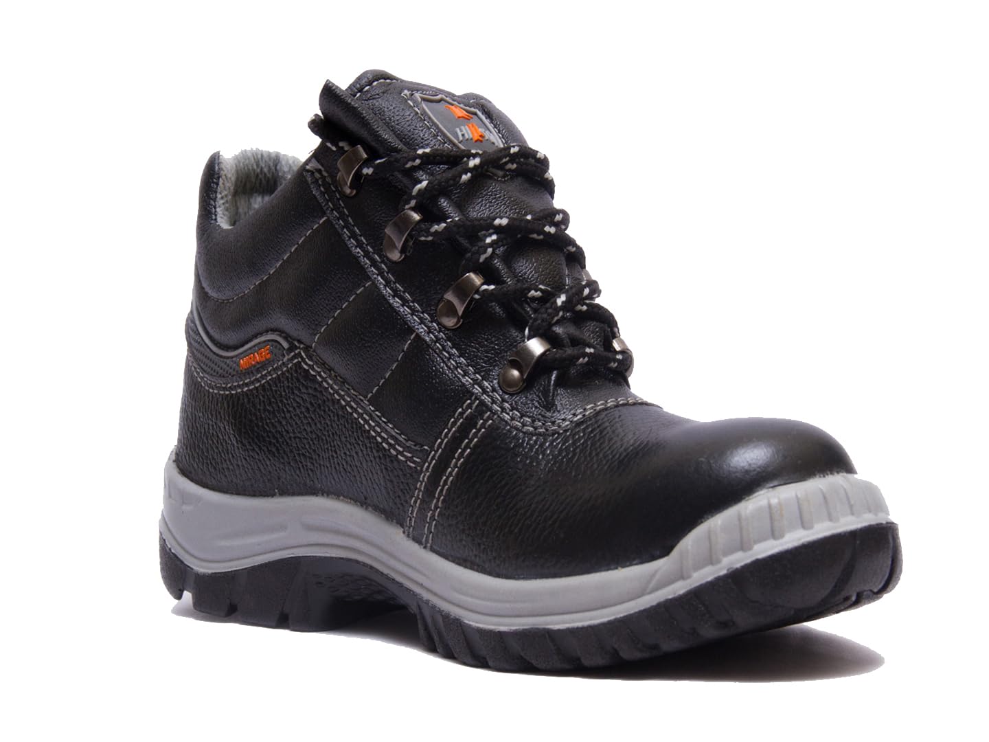 Hillson Mirage High Ankle Steel Toe ISI and CE Certified Dual Density Protective Safety Footwear with 200J Toe Cap (Steel Toe, 6) Black (B0D44FLSPX) Amazon Price History, Amazon Price Tracker