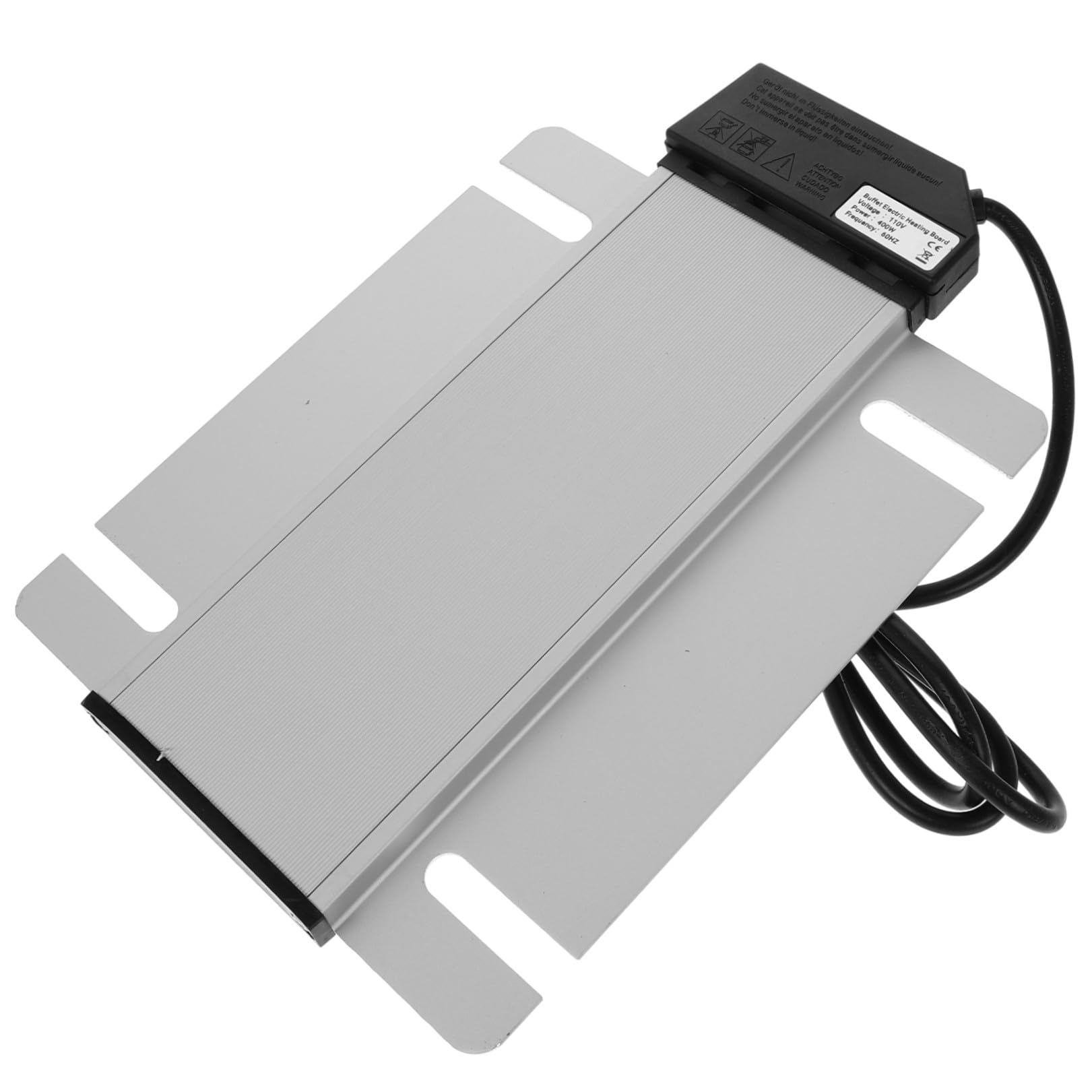 OUNONA Chafing Dish électrique rectangulaire en Acier Inoxydable avec Fonction de réchauffement, Plaque chauffante pour Buffet, Parfait pour dîners et Cuisine