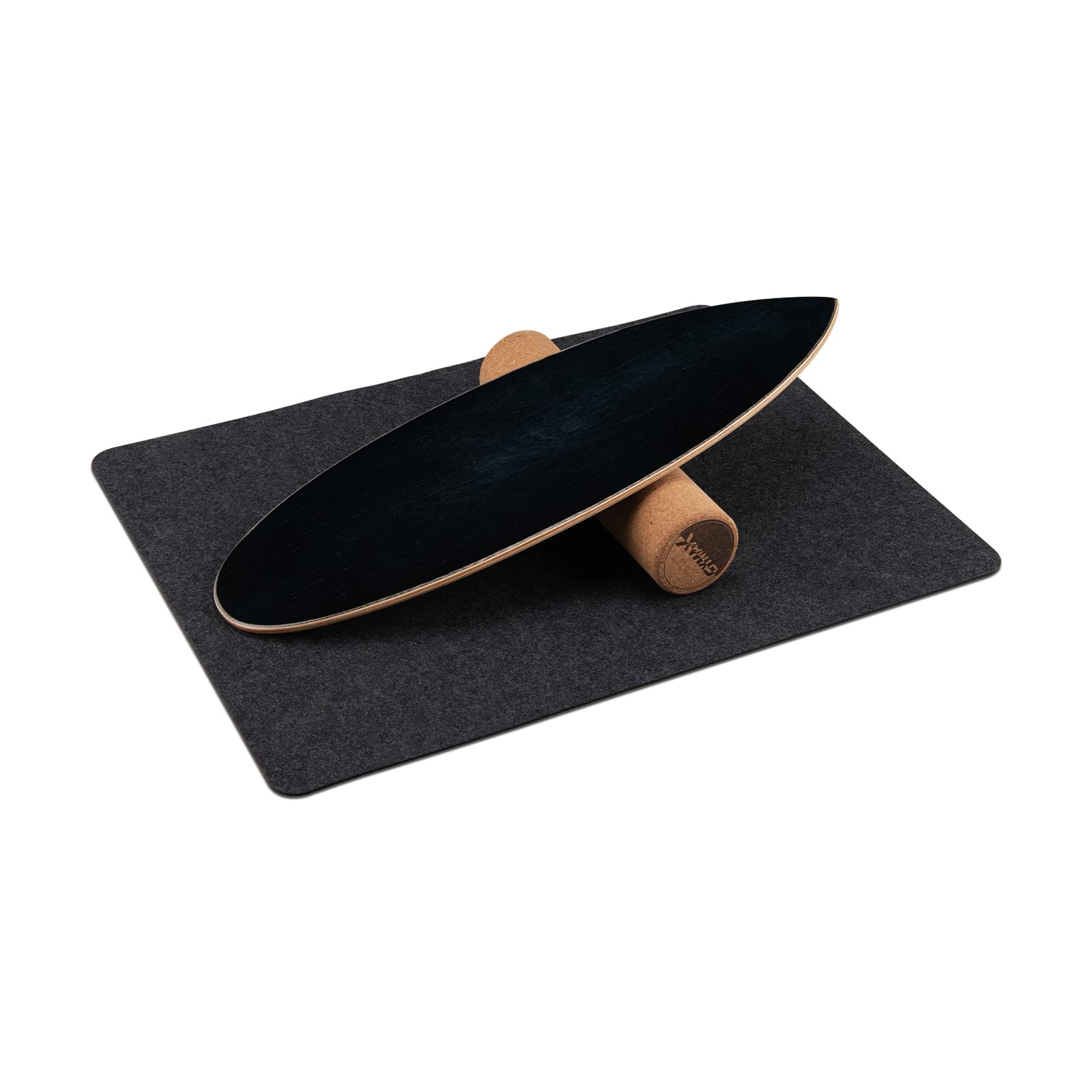 COSTWAY Balance Board in Legno,Tavola Propriocettiva con Superficie Antiscivolo e Rullo, Ideale per Esercizi di Equilibrio e Forza e Coordinazione, Carico Massimo 227 kg