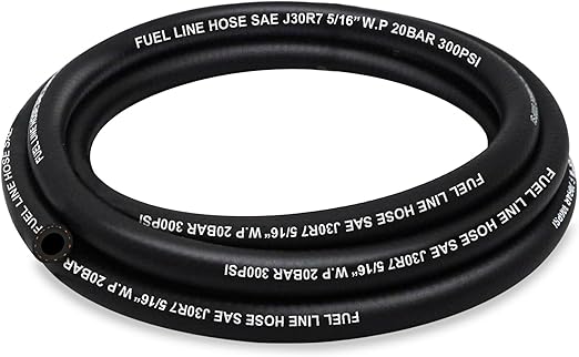 Fuel Line 5/16 Inch ID, Fuel Hose 10FT, J30R7 Fuel Line Hose NBR for Automotive Fuel Systems Engines.