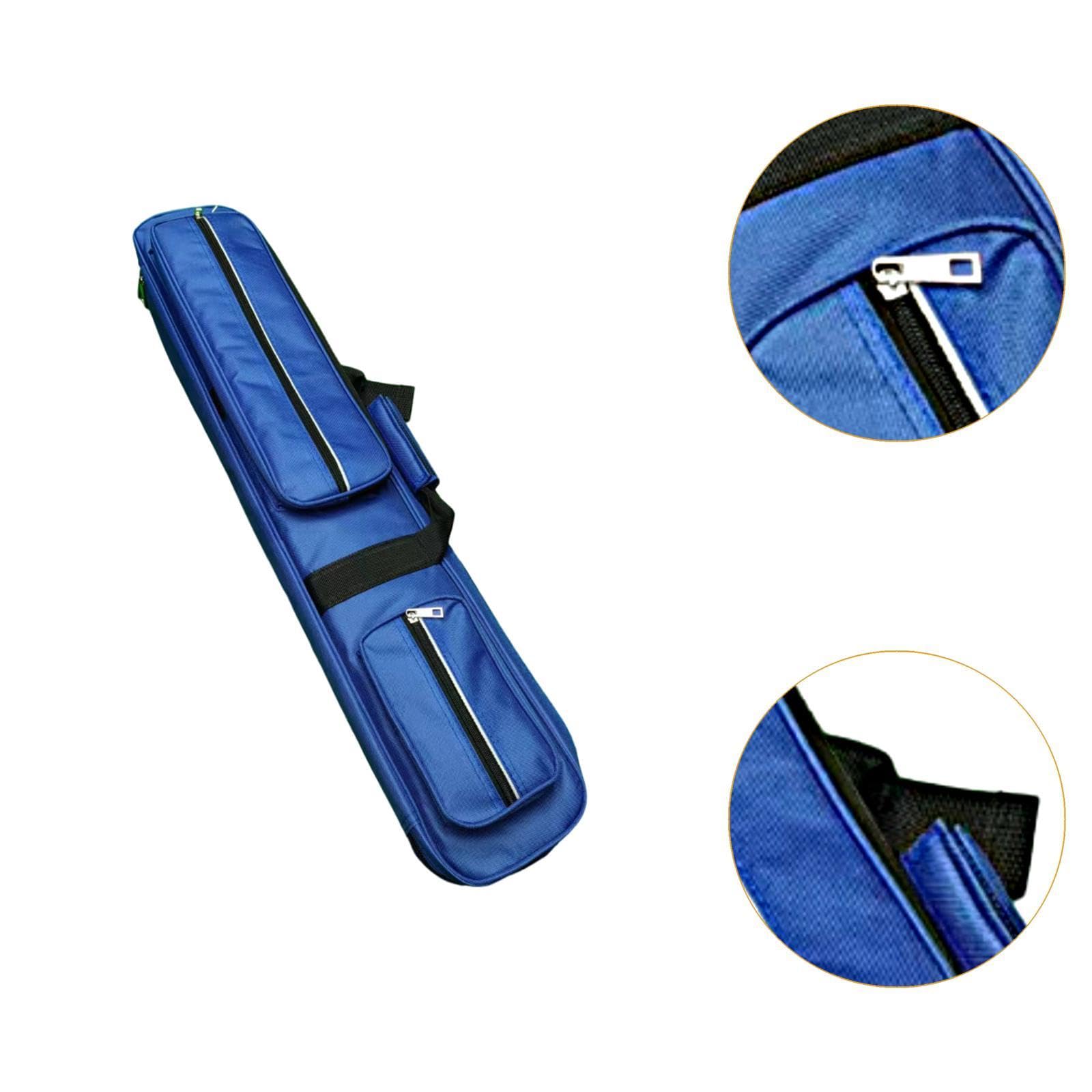 harayaa Pool Queue Tragetasche, Tragetasche mit Tragegurt, Praktische Pool Queue Tasche Aus Oxford Stoff, für Herren, Blau