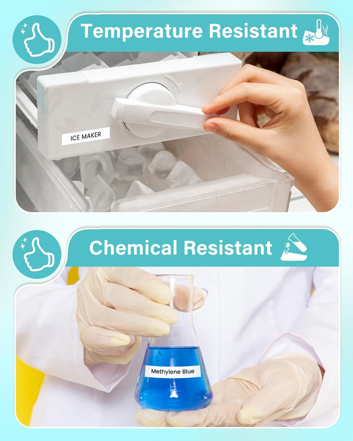 Label Tape for PT-1180 1280 1750 1890 2040 1090 1290 P300BT Compatible with Brother P touch Label Maker TZe-231 TZe231 12mm 0.47 Inch Laminated Black on White Ptouch tape 1/2"x 26.2' (12 mm x 8m), 8PK - Image 3