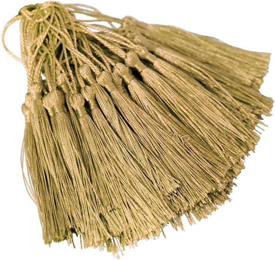 200PCS Small Craft Tassels, BetterJonny 13cm/5.11 Inch Silky Handmade