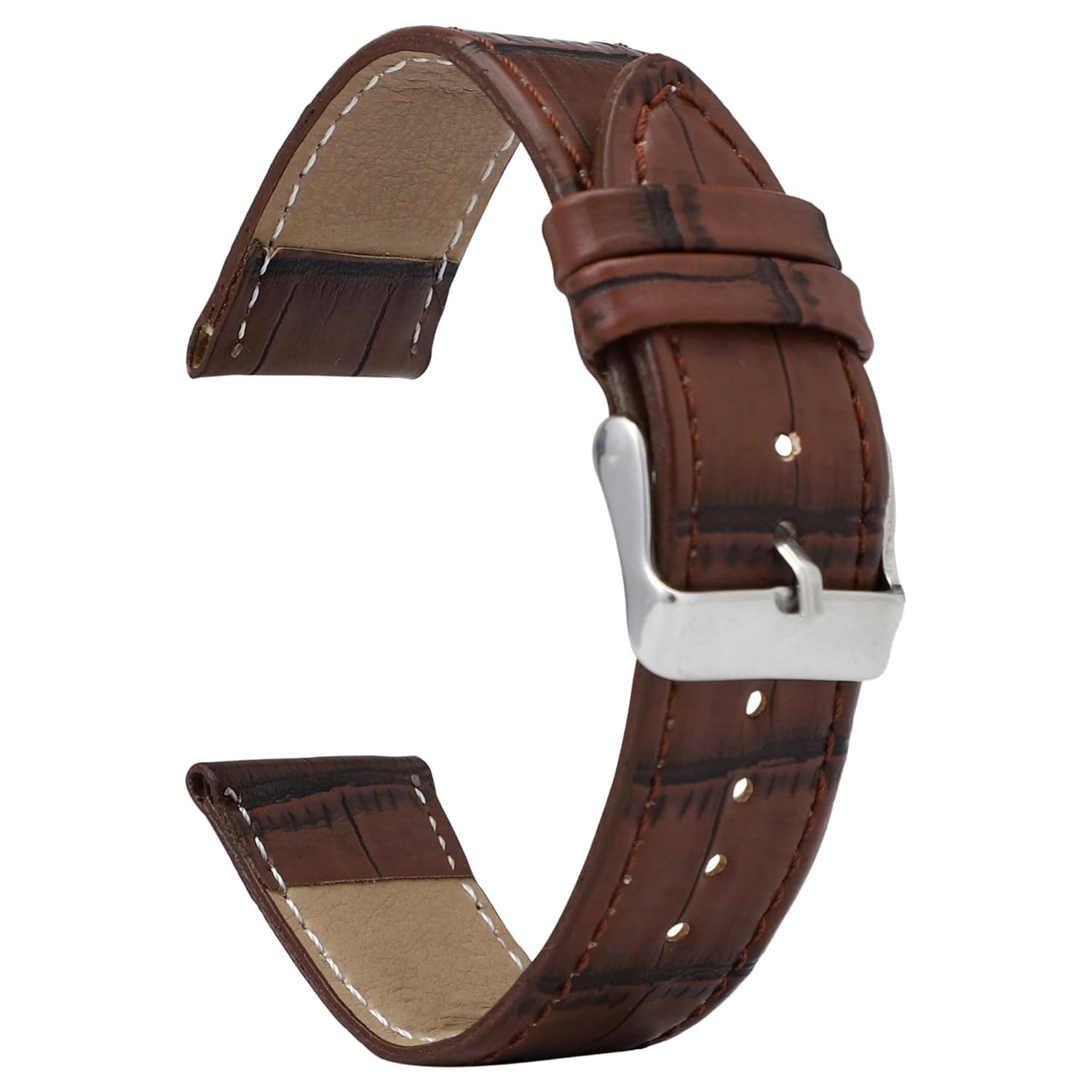 NXZ 20mm Brown Genuine Leather Strap For Men, Leather Band Hook And Loop Clasp Strap For Watches (B0CLPK499Q) Amazon Price History, Amazon Price Tracker