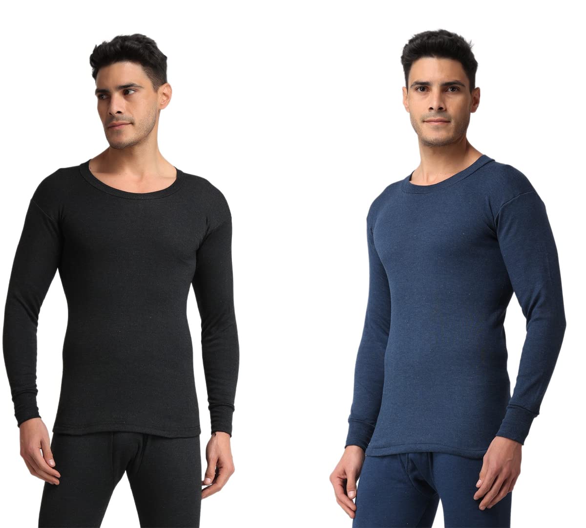 maleno Men's Cotton Blend Full Sleeves Round Neck Thermal Top Combo (CMBO_THRML101)-picture-22