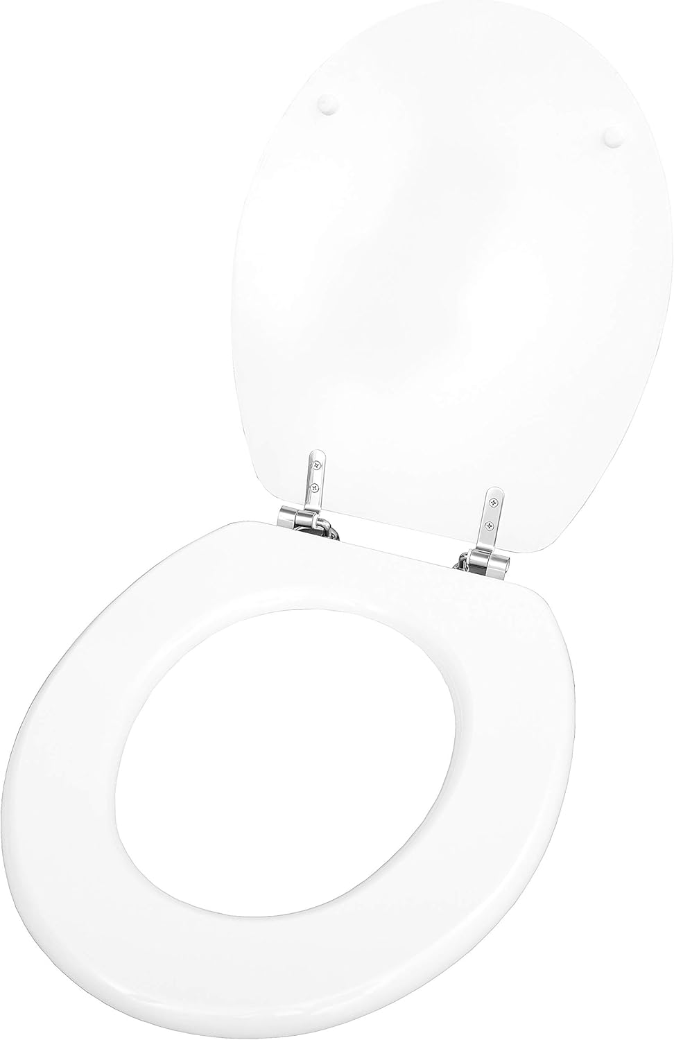 Cornat KSC00 toilet seat with lid and ring open.
