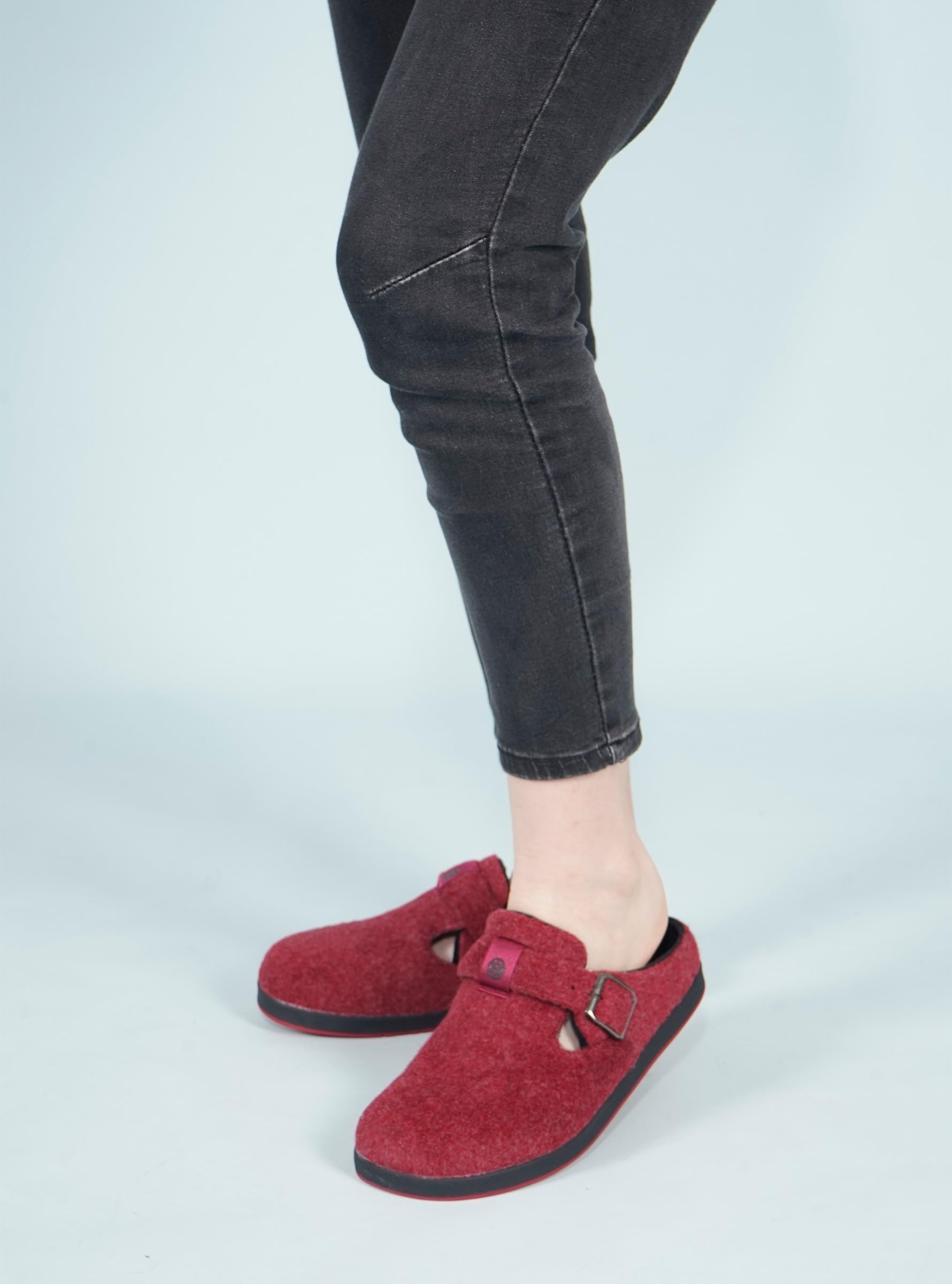 Gaatpot Pantofole Invernali da Uomo e da Donna,Zoccoli in Feltro per Indoor Outdoor,Taglia 36-46