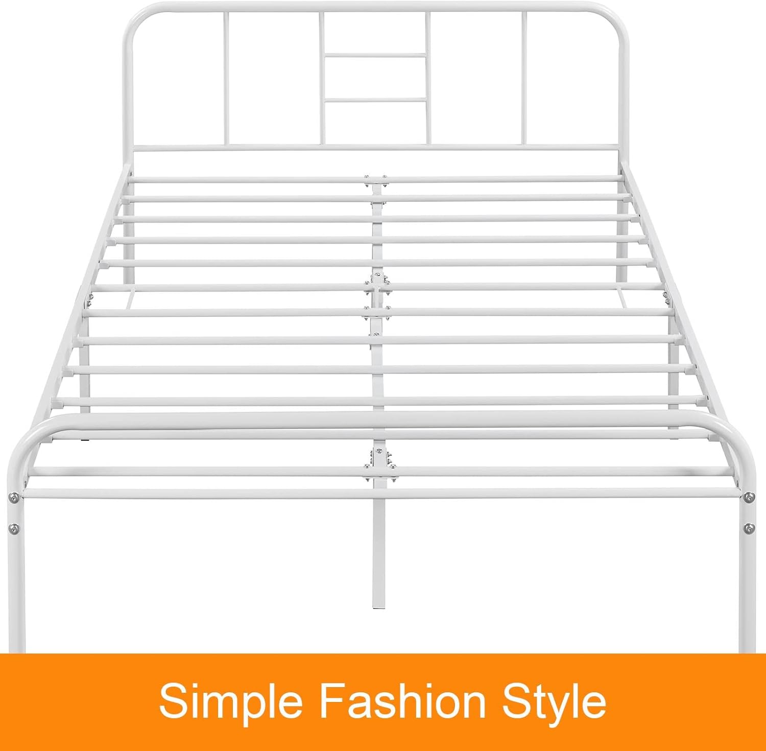 Yaheetech Metal Double Bed Frame showcasing its simple fashion style.