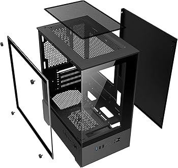 Amazon.co.jp: pcケース 小型 M-ATX ミニタワー ピラーレス ゲーミング Amazon.co.jp: pcケース 小型 M-ATX ミニタワー ピラーレス ゲーミング