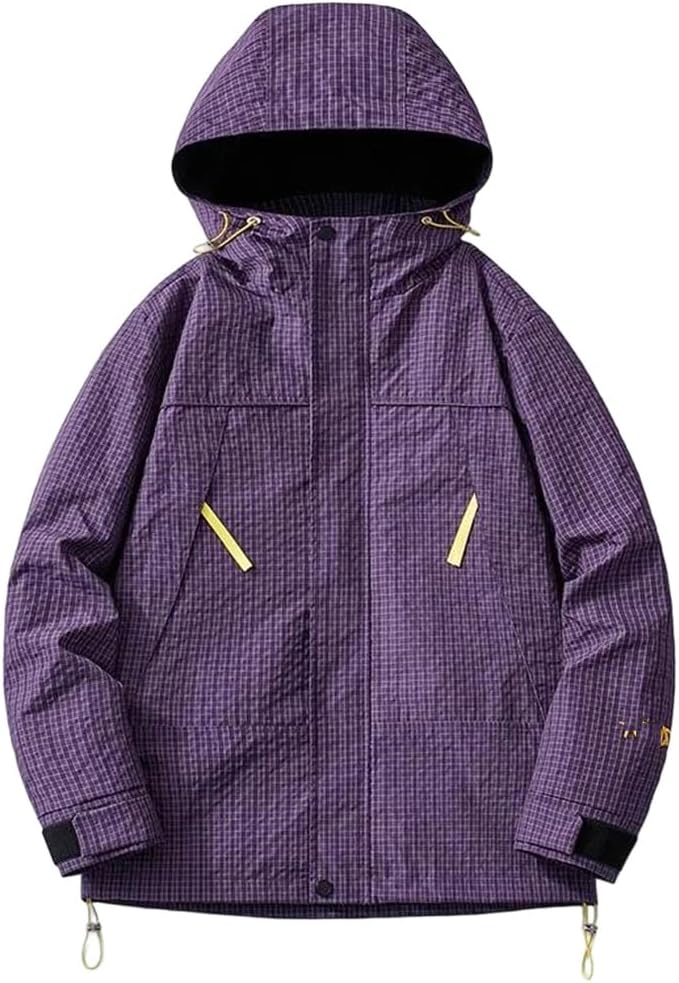 Dvbfufv Men's Spring Outdoor Sports Camping Jacket Men Women's Waterproof Windproof Skiing Climbing Jacket