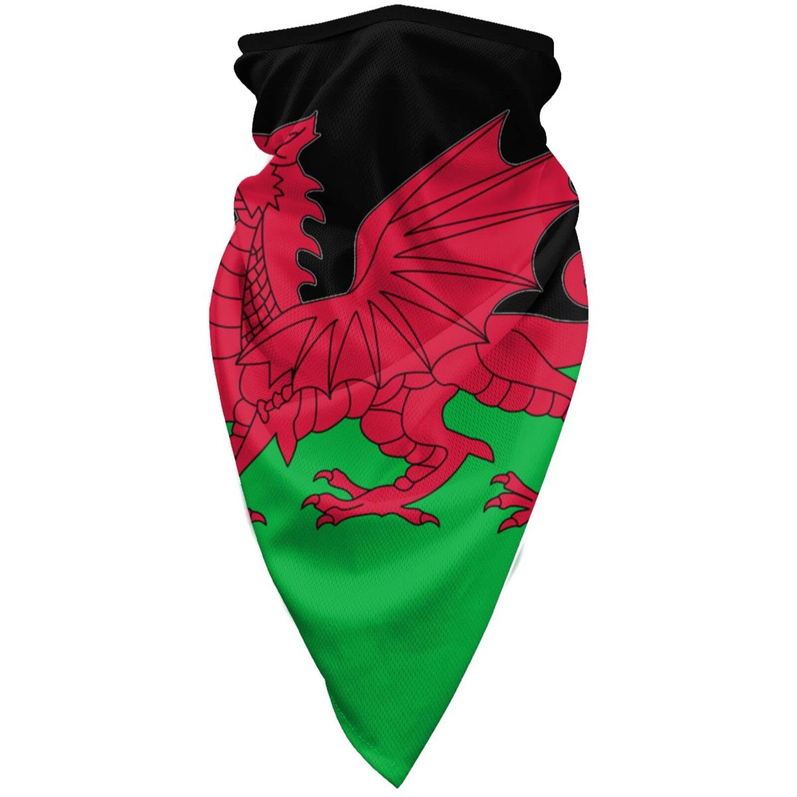 Welsh Flag Windproof Sports Face Mask Suitable for Motorcycle Mask Balaclava Outdoor Riding Scarf