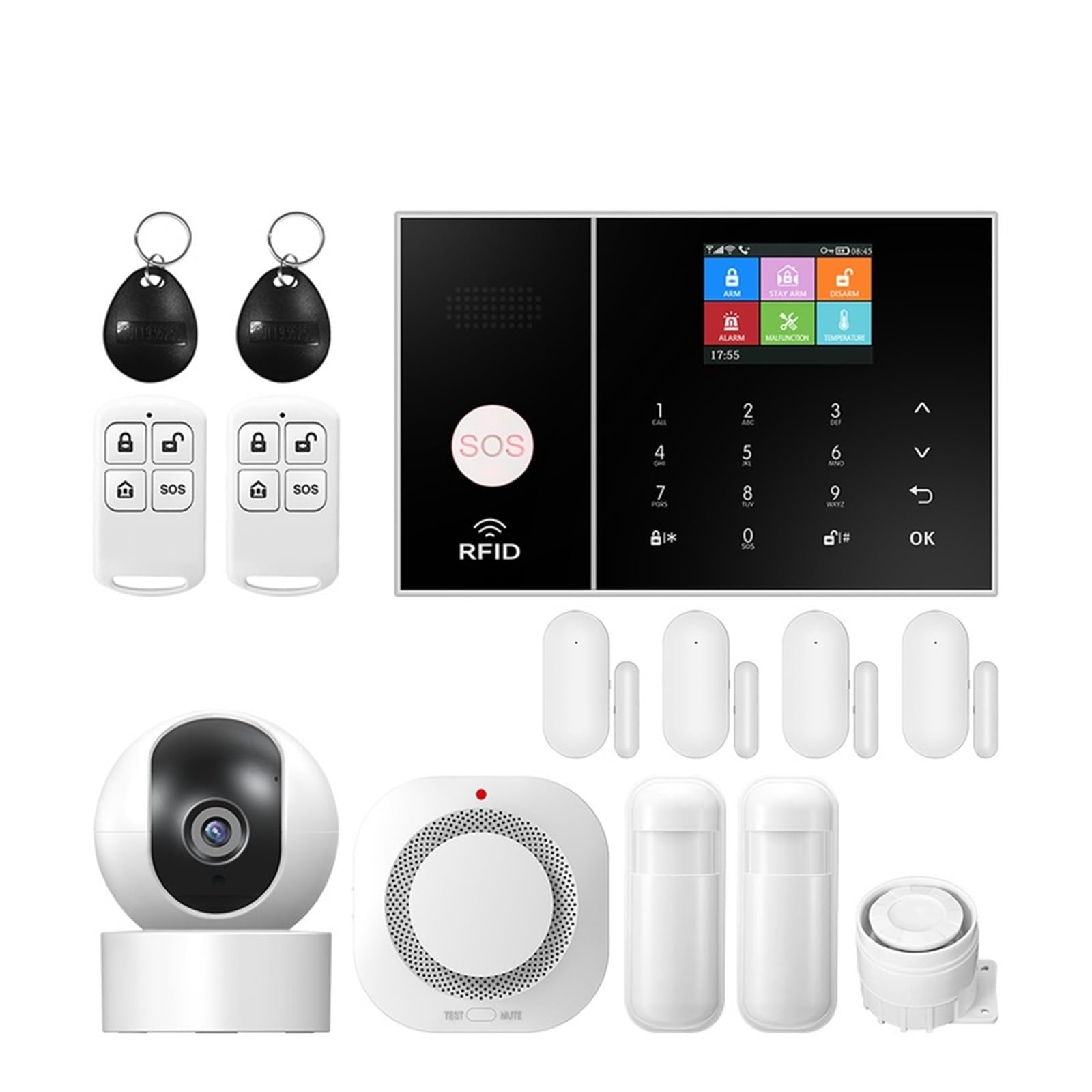 Alarme maison sans faux positifs avec détecteur de mouvement WiFi GSM