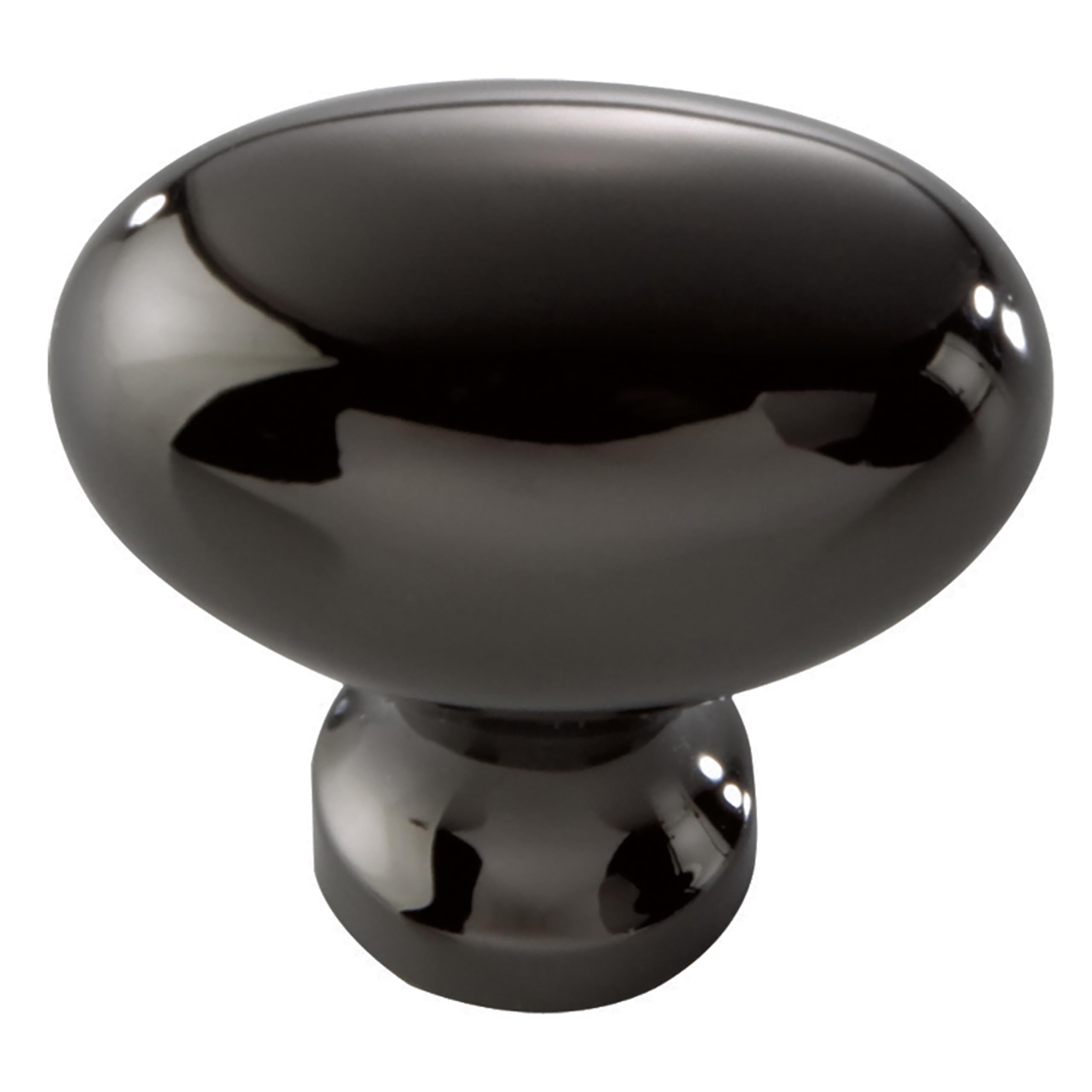 Williamsburg Collection Knob 1-1/4 Inch X 13/16 Inch Black Nickel Finish