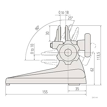 Amazon | ミツトヨ マイクロメータスタンド 156-101-10 MS-RB