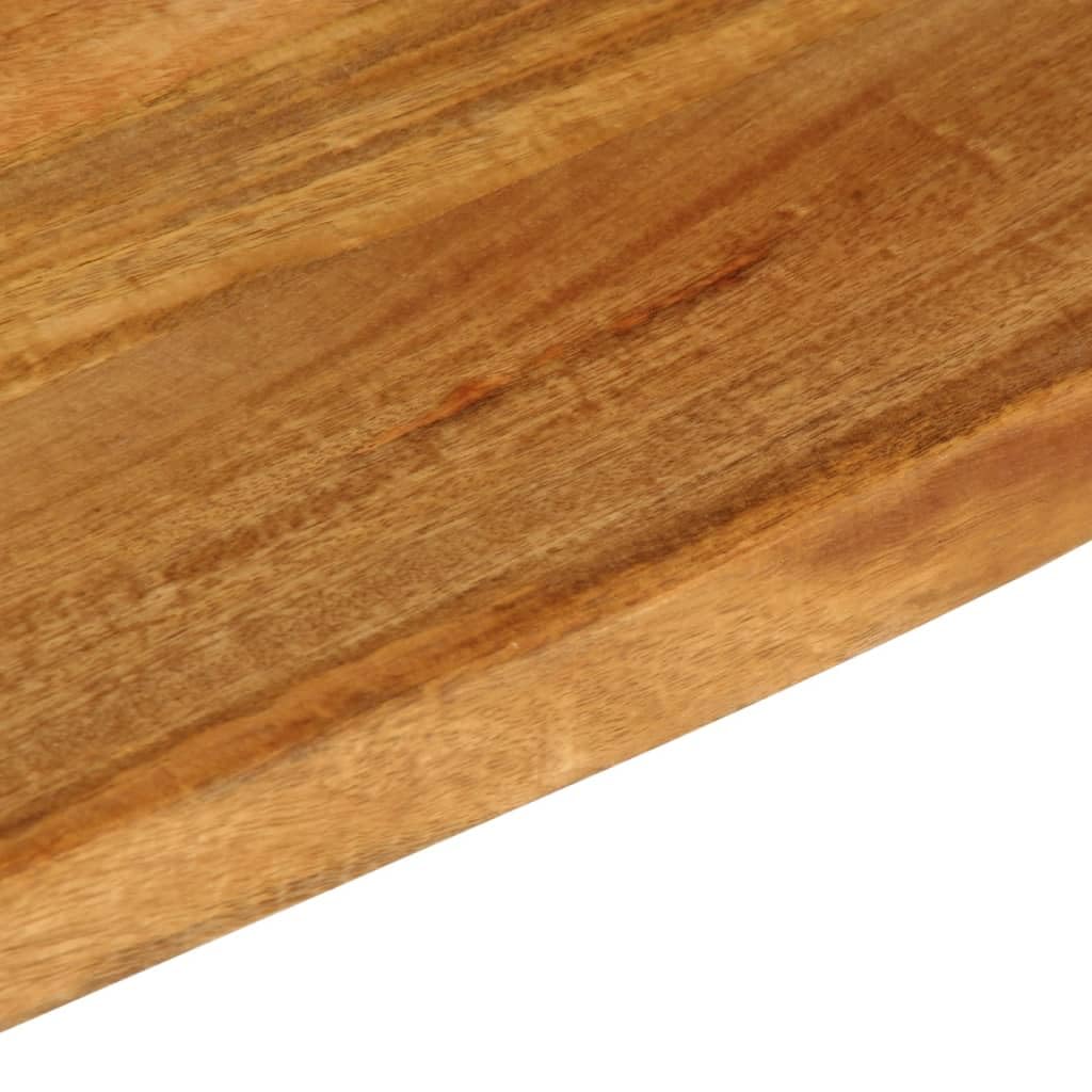 Genérico Tablero de Mesa Borde Natural Madera Maciza Mango 100x20x3,8 cm,Mobiliario,Accesorios para mesas,Tableros para mesas,370564