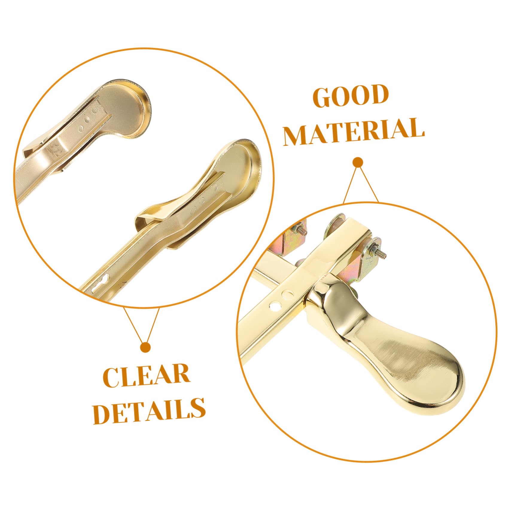 Pedales para Piano Vertical de Metal Dorado 3 Piezas Doble Orificio | Acabado Elegante, Resistencia al Desgaste, Efecto de Sustain y Claridad Tonal, para Músicos Profesionales
