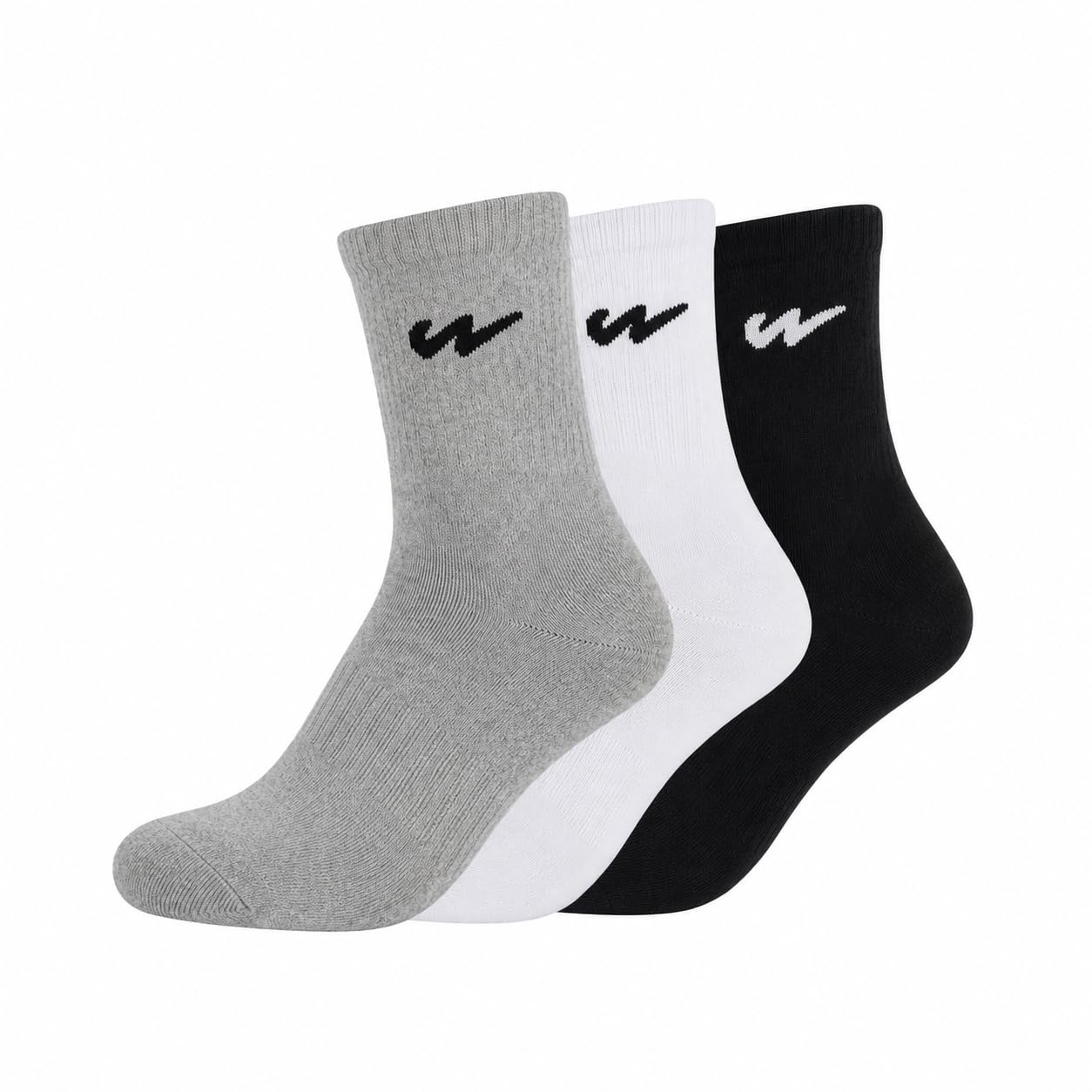 Packed Combo Socks - Mens Half Terry Ankle Set Of 3 Pair-image-21