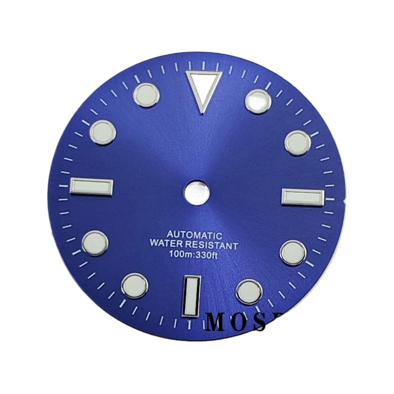 1pc 29mm światło słoneczne tarcza zegarka Luminous Fit NH35 ETA 2824 2836 Miyota 8215 8205 821a Dg2813 3804 zegarki mechanizm automatyczny(Blue-Silver nail)