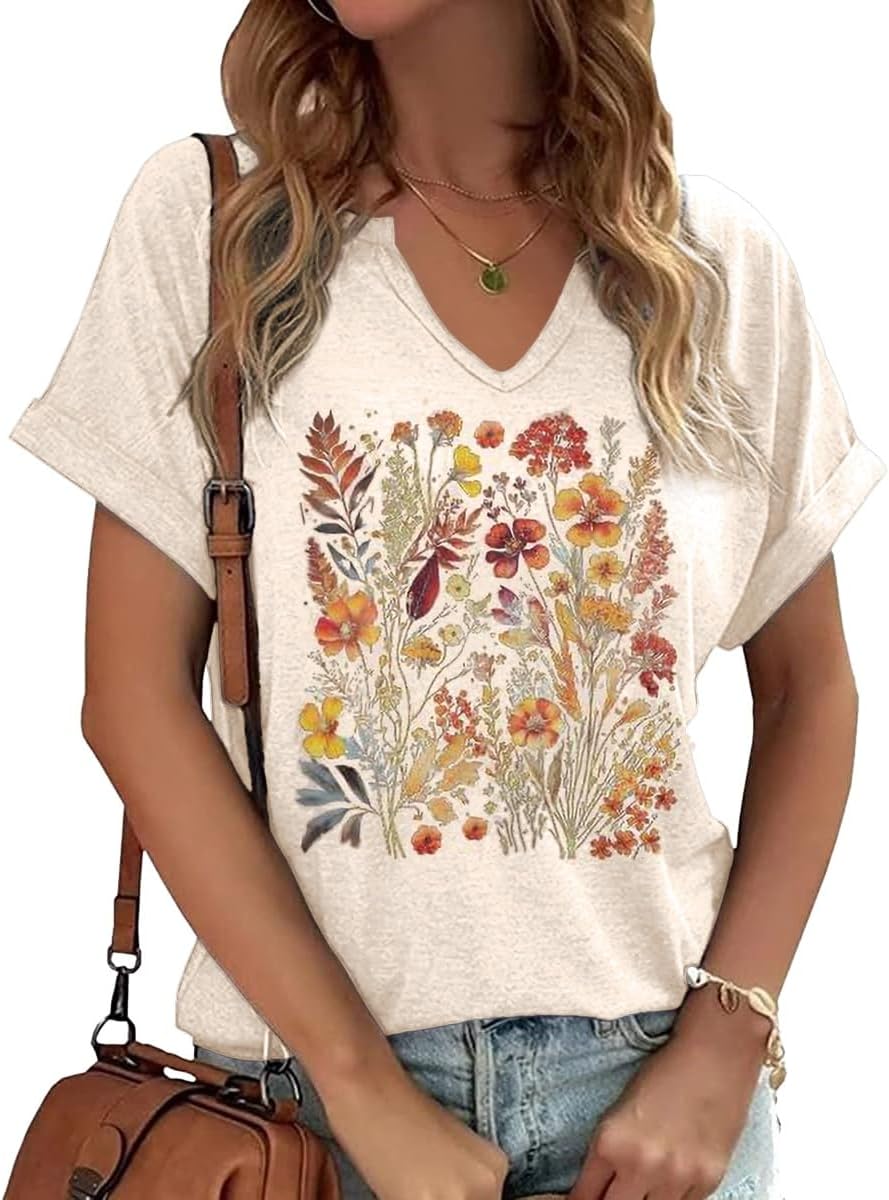 Linden | Vintage Bohemian Floral Print Women's T-Shirt main image 1