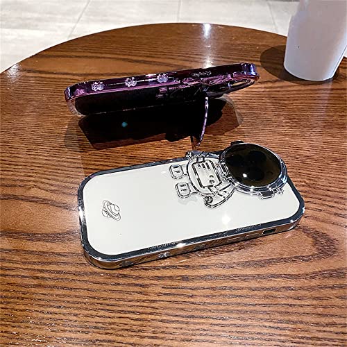 Support de téléphone astronaute pour coque iPhone 12 Pro Max transparente