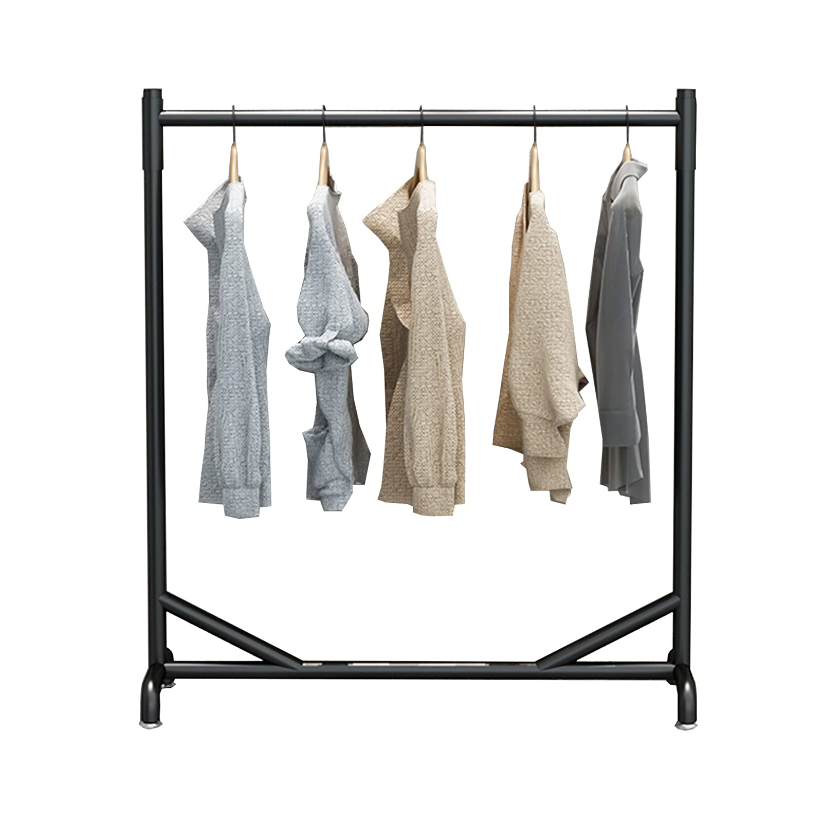 Porte-manteau en métal doré pour chambre à coucher et portant de rangement 150 cm