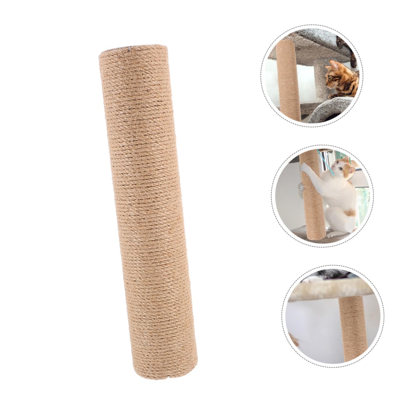 Gatuida Set di 2 Pezzi di Ricambio per Tiragraffi per Gatti Corda di Juta Resistente, Design Verticale per Esercizio e Arrampicata in Appartamenti al Chiuso