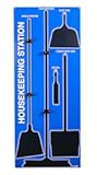 5S Housekeeping Shadow Board Broom Station Blue (Board Only)