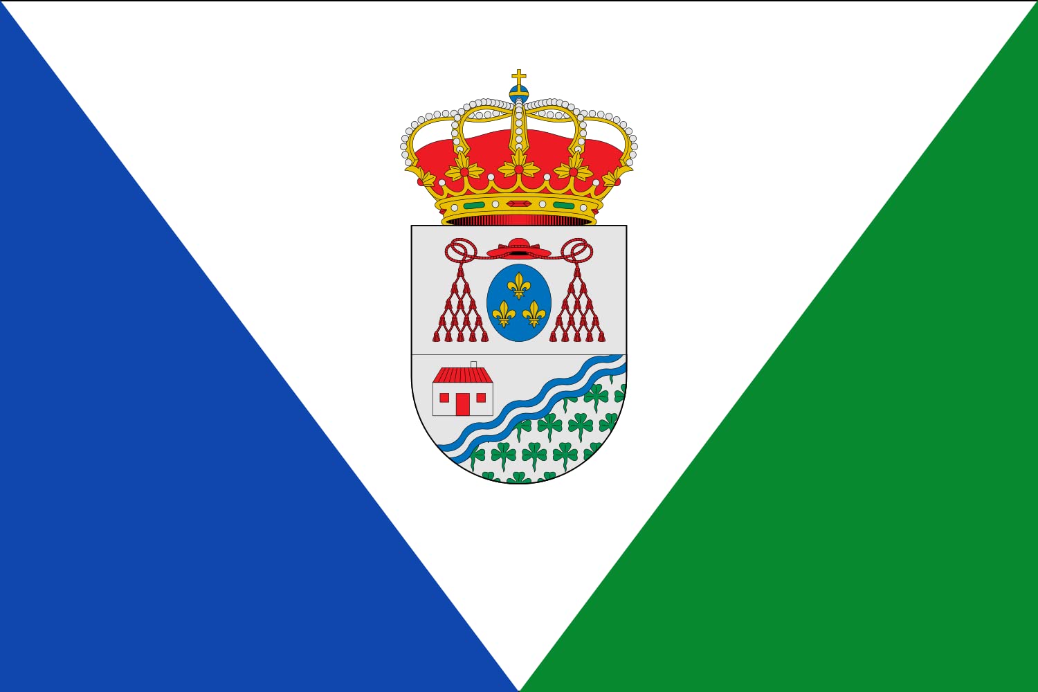 Drapeau Valdelacasa de Tajo Cáceres grand format pour mât