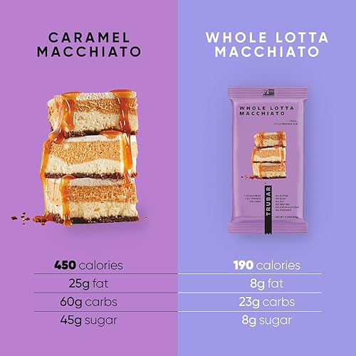 Miniatura 4 de TRUBAR - Barra de proteínas veganas, Whole Lotta Macchiato, sin gluten, proteína a base de plantas, sin lácteos, sin OMG, sin soja, sin alcohol de