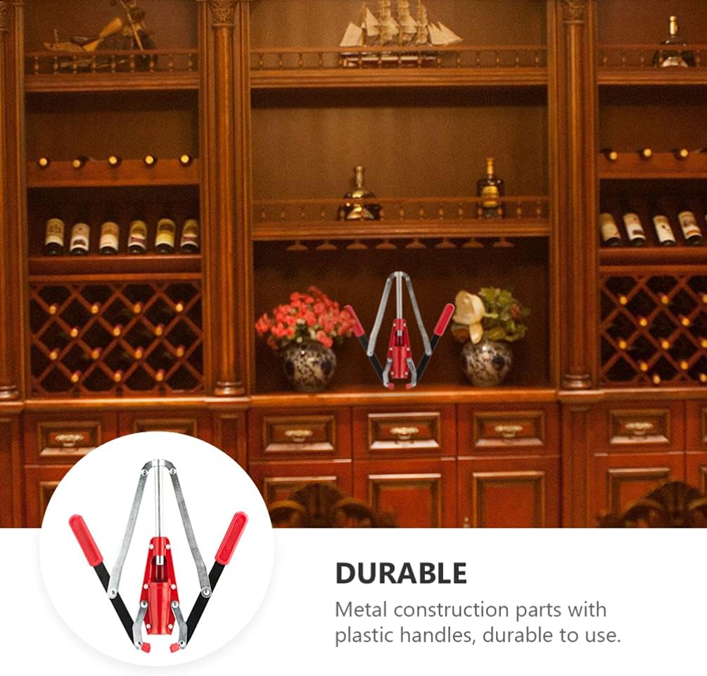 Yardwe 1pc Handheld Wine Bottle Corker Tool Double Lever Corking Device for Home Winemaking Easy to Clean Use Corking Tool for Bottles Wine Making Accessory